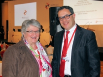 Gabriele Schmidt MdB mit Anthony Agius Decelis, Vorsitzender des maltesischen Sozialausschusses an der Ausschussvorsitzendenkonferenz im Rahmen der EU-Ratspräsidentschaft Maltas  