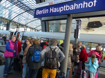 Ankunft am Berliner Hauptbahnhof