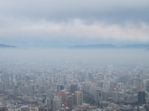Blick auf Santiago de Chile, die Hauptstadt von Chile