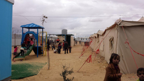 Der Spielplatz des Flüchtlingslagers