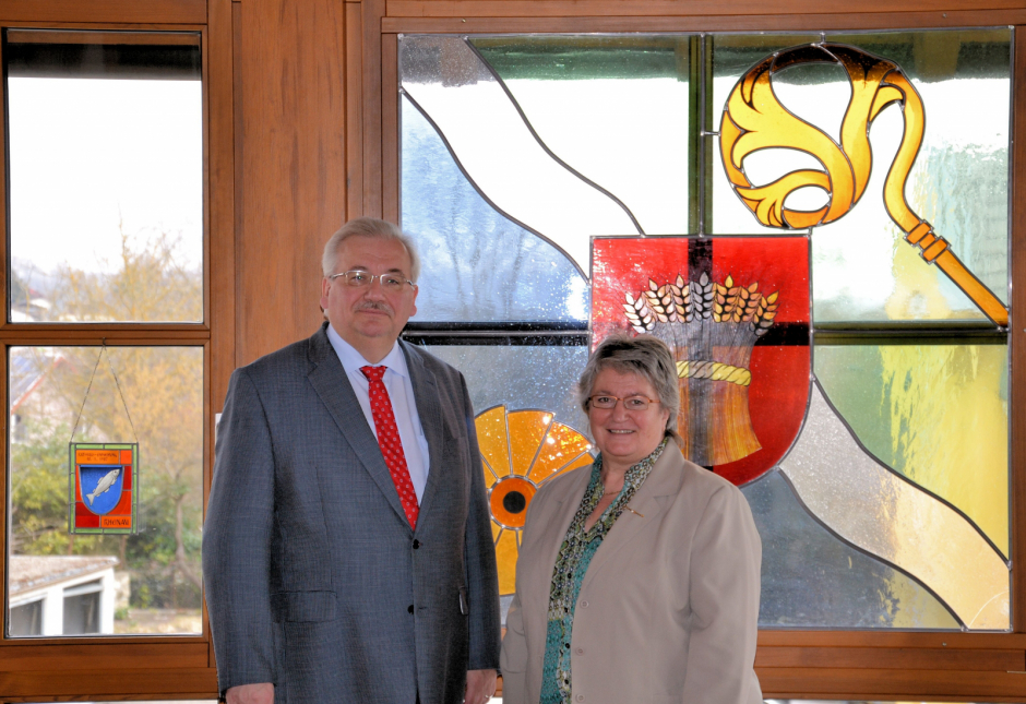 Bürgermeister Jürgen Link und Gabriele Schmidt MdB 