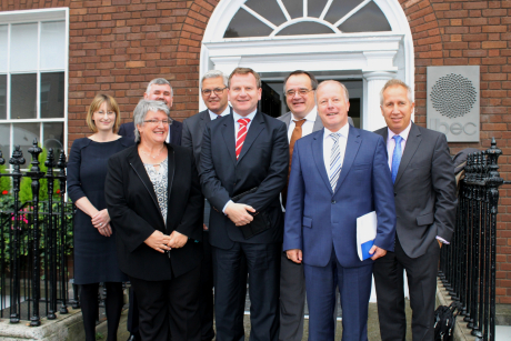 Besuch beim irischen Unternehmerverband IBEC | In der Mitte Danny McCoy, Vorstandsvorsitzender der IBEC (Irish Business and Employers Confederation)