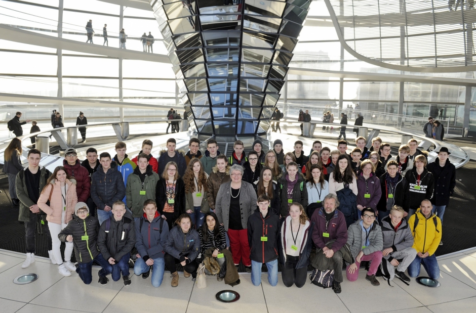 Schülerinnen und Schüler des Klettgau-Gymnasiums Tiengen besuchen den Deutschen Bundestag 