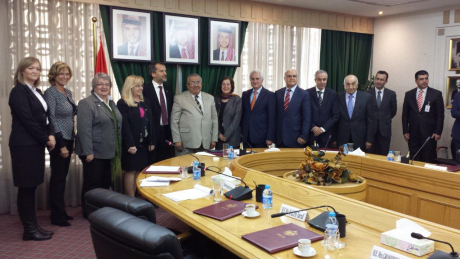 Treffen mit dem Senatspräsidenten und Senatoren in Amman, der Hauptstadt von Jordanien