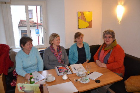 von links: Barbara Soika (BI Klettgau), Rosemarie Hartmann (BI Klettgau), Sabine Gems-Thoma (BI Hohentengen) und Gabriele Schmidt MdB | Bild: Valerie Hosp